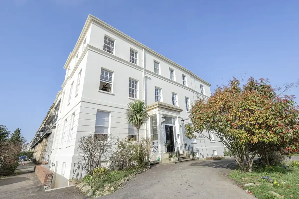 Historic Montpellier Court Cheltenham property undergoing plumbing heating and structural renovation